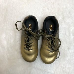 DSG Gold and Black Kids Soccer Cleats